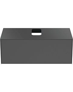 Ideal Standard Conca vanity unit T3930Y2 with cut-out, 2000 pull-out, 100x50.5x37 cm, center, matt anthracite lacquered