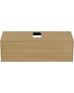 Ideal Standard Conca vanity unit T3931Y6 with cutout, 2000 pull-out, 120x50.5x37 cm, center, Eiche hell veneer