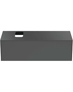 Ideal Standard Conca vanity unit T3932Y2 with cutout, 2000 pull-out, 120x50.5x37 cm, right / left, matt anthracite lacquered