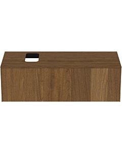 Ideal Standard Conca vanity unit T3932Y5 with cutout, 2000 pull-out, 120x50.5x37 cm, right / left, dark walnut veneer
