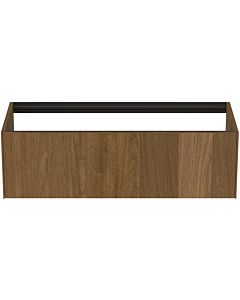 Ideal Standard Conca Waschtisch-Unterschrank T3933Y5 ohne Waschtisch-Platte, 1 Auszug, 120x50,5x36 cm, Walnuss dunkel Furnier
