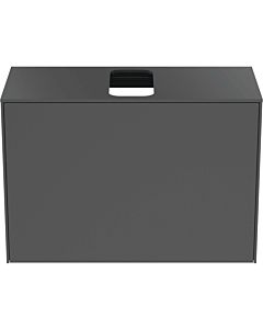 Ideal Standard Conca vanity unit T3935Y2 with cutout, 2000 pull-out, 80x37x55 cm, center, matt anthracite lacquered