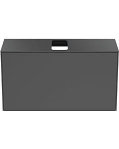 Ideal Standard Conca vanity unit T3936Y2 with cut-out, 2000 pull-out, 100x37x55 cm, center, matt anthracite lacquered