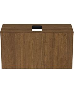 Ideal Standard Conca vanity unit T3936Y5 with cutout, 2000 pull-out, 100x37x55 cm, center, dark walnut veneer