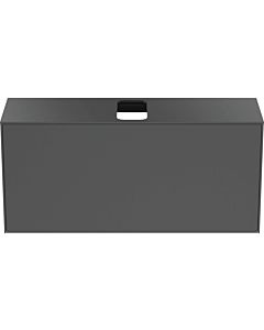 Ideal Standard Conca vanity unit T3937Y2 with cut-out, 2000 pull-out, 120x37x55 cm, center, matt anthracite lacquered