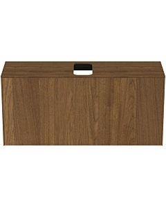 Ideal Standard Conca vanity unit T3937Y5 with cut-out, 2000 pull-out, 120x37x55 cm, center, dark walnut veneer