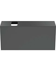 Ideal Standard Conca vanity unit T3938Y2 with cutout, 2000 pull-out, 120x37x55 cm, right / left, matt anthracite lacquered