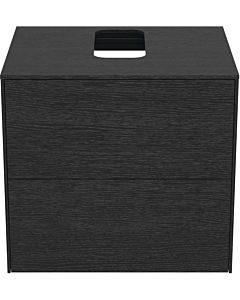 Ideal Standard Conca vanity unit T3940Y4 with cut-out, 2 pull-outs, 60x50.5x55 cm, center, flamed oak veneer