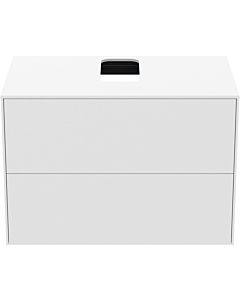 Ideal Standard Conca vanity unit T3941Y1 with cutout, 2 pull-outs, 80x50.5x55 cm, center, white matt lacquered
