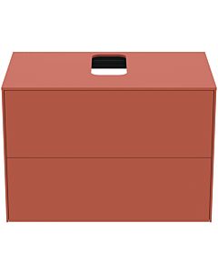 Ideal Standard Conca Waschtisch-Unterschrank T3941Y3 mit Ausschnitt, 2 Auszüge, 80x50,5x55 cm, mittig, Sunset matt lackiert