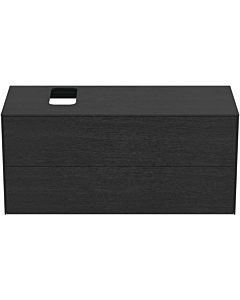 Ideal Standard Conca vanity unit T3944Y4 with cut-out, 2 pull-outs, 120x50.5x55 cm, right / left, flamed oak veneer