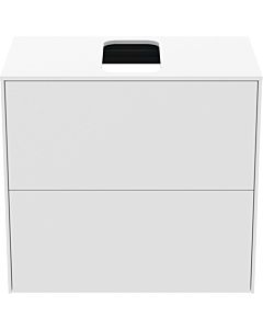 Ideal Standard vasque Conca T3946Y1 avec découpe, 2 tiroirs, 60x37x55 cm, centre, laqué blanc mat