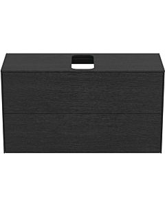 Ideal Standard Conca vanity unit T3948Y4 with cut-out, 2 pull-outs, 100x37x55 cm, center, flamed oak veneer