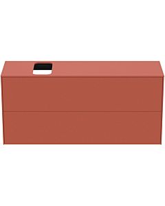 Ideal Standard Conca Waschtisch-Unterschrank T3950Y3 mit Ausschnitt, 2 Auszüge, 120x37x55 cm, rechts/links, Sunset matt lackiert