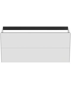Ideal Standard vasque Conca T3951Y1 120x37x54cm, sans plan vasque, 2 tiroirs, laqué blanc mat