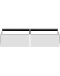 Ideal Standard Conca Waschtisch-Unterschrank T3984Y1 ohne Waschtisch-Platte, 2 Auszüge, 160x 50,5x36 cm, Weiß matt lackiert