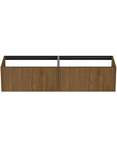 Ideal Standard Conca vanity unit T3984Y5 without vanity top, 2 pull-outs, 160x 50.5x36 cm, dark walnut veneer