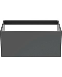 Ideal Standard Conca Waschtisch-Unterschrank T3985Y2 ohne Waschtisch-Platte, 1 Auszug, 80x50,5x36 cm, Anthrazit matt lackiert