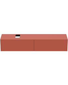 Ideal Standard Conca vanity unit T3986Y3 with cutout, 2 pull-outs, 200x50.5x37 cm, Sunset matt lacquered