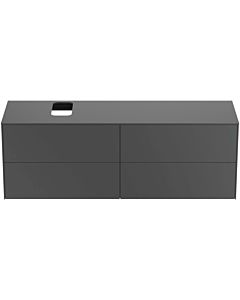 Ideal Standard Conca vanity unit T3989Y2 with cut-out, 4 pull-outs, 160x50.5x55 cm right / left, anthracite matt lacquered