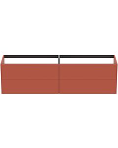 Ideal Standard Conca Waschtisch-Unterschrank T3993Y3 ohne Waschtisch-Platte, 4 Auszüge, 200x50,5x54 cm, Sunset matt lackiert