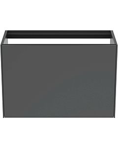 Ideal Standard Conca Waschtisch-Unterschrank T3994Y2 ohne Waschtisch-Platte, 1 Auszug, 80 x 37 x 54 cm, Anthrazit matt lackiert