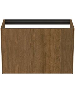 Ideal Standard Conca Waschtisch-Unterschrank T3994Y5 ohne Waschtisch-Platte, 1 Auszug, 80 x 37 x 54 cm, Walnuss dunkel Furnier