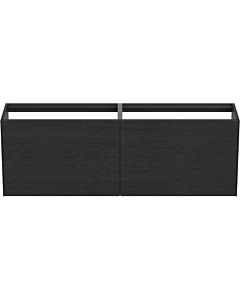 Ideal Standard Conca Waschtisch-Unterschrank T3996Y4 ohne Waschtischplatte, 2 Auszüge, 160 x 37 x 54 cm, Eiche geflammt Furnier