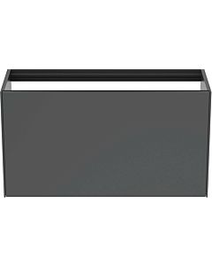 Ideal Standard Conca Waschtisch-Unterschrank T3997Y2 ohne Waschtisch-Platte, 1 Auszug, 100 x 37 x 54 cm, Anthrazit matt lackiert