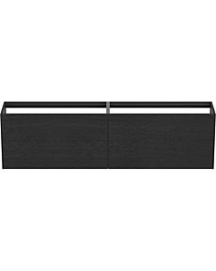 Ideal Standard Conca Waschtisch-Unterschrank T3999Y4 ohne Waschtischplatte, 2 Auszüge, 200 x 37 x 54 cm, Eiche geflammt Furnier