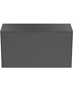 Ideal Standard Conca Waschtisch-Unterschrank T4319Y2 ohne Ausschnitt, 1 Auszug, 100 x 37 x 55 cm, Anthrazit matt lackiert