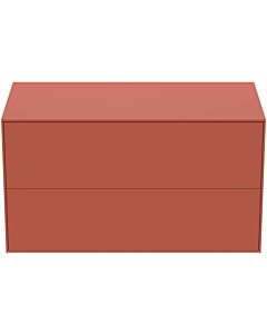 Ideal Standard Conca Waschtisch-Unterschrank T4323Y3 ohne Ausschnitt, 2 Auszüge, 100x50,5x55 cm, Sunset matt lackiert