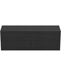 Ideal Standard Conca Waschtisch-Unterschrank T4325Y4 ohne Ausschnitt, 4 Auszüge, 160x50,5x55 cm, Eiche geflammt Furnier