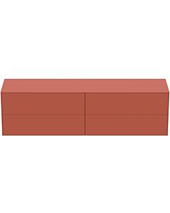 Ideal Standard Conca Waschtisch-Unterschrank T4326Y3 ohne Ausschnitt, 4 Auszüge, 200x50,5x55 cm, Sunset matt lackiert