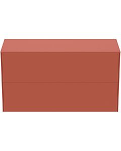 Ideal Standard Conca vanity unit T4329Y3 without cut-out, 2 pull-outs, 100x37x55 cm, Sunset matt lacquered
