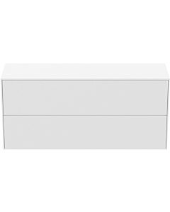 Ideal Standard Conca vanity unit T4330Y1 without cut-out, 2 pull-outs, 120x37x55 cm, matt white lacquered