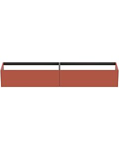 Ideal Standard vasque Conca T4333Y3 240x50,5x36cm, sans plan vasque, 2 tiroirs, laqué mat Sunset