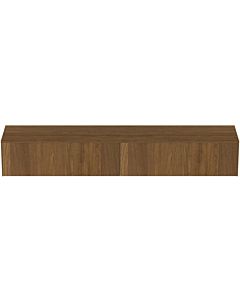 Ideal Standard Conca vanity unit T4335Y5 without cut-out, 2 pull-outs, 240x50.5x37 cm, dark walnut veneer
