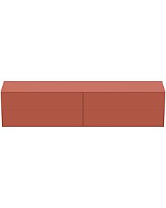 Ideal Standard Conca Waschtisch-Unterschrank T4338Y3 ohne Ausschnitt, 4 Auszüge, 240x50,5x555 cm, Sunset matt lackiert