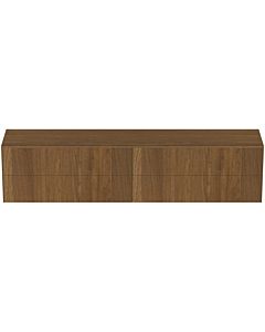 Ideal Standard Conca Waschtisch-Unterschrank T4338Y5 ohne Ausschnitt, 4 Auszüge, 240x50,5x555 cm, Walnuss dunkel Furnier