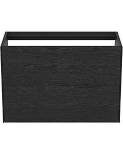 Ideal Standard vasque Conca T4352Y4 sans plan vasque, 2 tiroirs, 80x37x54 cm, placage chêne flammé