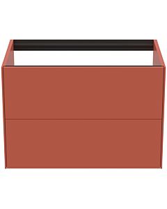 Ideal Standard Conca Waschtisch-Unterschrank T4356Y3 ohne Waschtisch-Platte, 2 Auszüge, 80x50,5x54 cm, Sunset matt lackiert