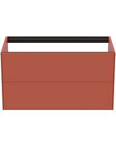 Ideal Standard vasque Conca T4357Y3 sans plan vasque, 2 tiroirs, 100x50,5x54 cm, laqué mat Sunset