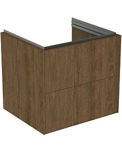 Ideal Standard -vasque Conca T4573Y5 60x50x55cm, 2 tiroirs, placage noyer foncé