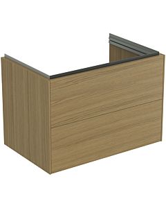 Ideal Standard Conca vanity unit T4574Y6 80x50x55cm, 2 drawers, Eiche hell veneer