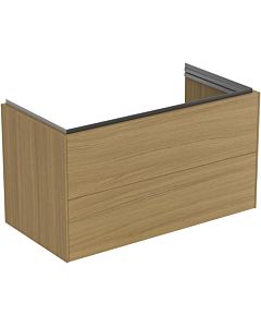 Ideal Standard Conca Waschtisch-Unterschrank T4575Y6 100x50x55cm, 2 Auszüge, Eiche hell Furnier