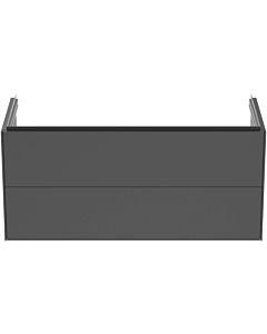 Ideal Standard Conca Waschtisch-Unterschrank T4576Y2 120x50x55cm, 2 Auszüge, Anthrazit matt lackiert