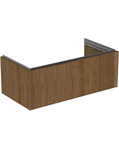 Ideal Standard Conca meuble sous-vasque T4579Y5 100x50x55cm, 2000 coulissant, placage noyer foncé