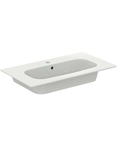 Ideal Standard i.life A washbasin package K8744NX 84x46x64.5cm, 2000 tap hole, matt black handle, natural oak