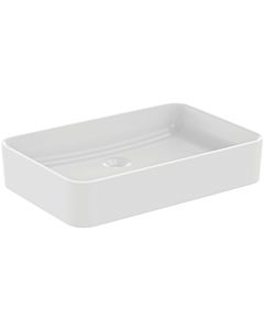 Ideal Standard Conca Aufsatzschale T3698V1 ohne Hahnloch und Überlauf, eckig 600 x 400 mm, seidenweiß